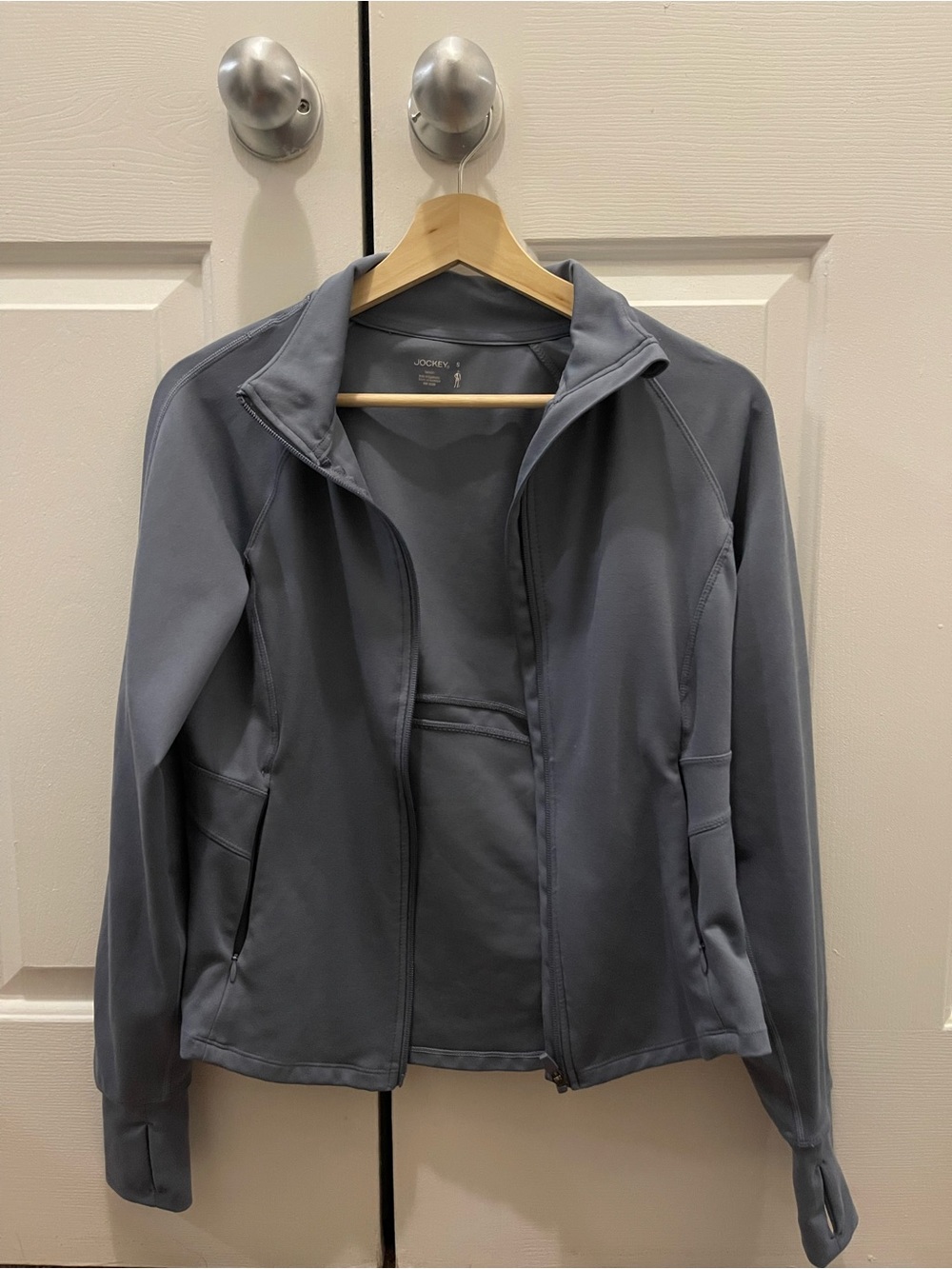 Jockey Women's Gray Full-Zip Active Jacket